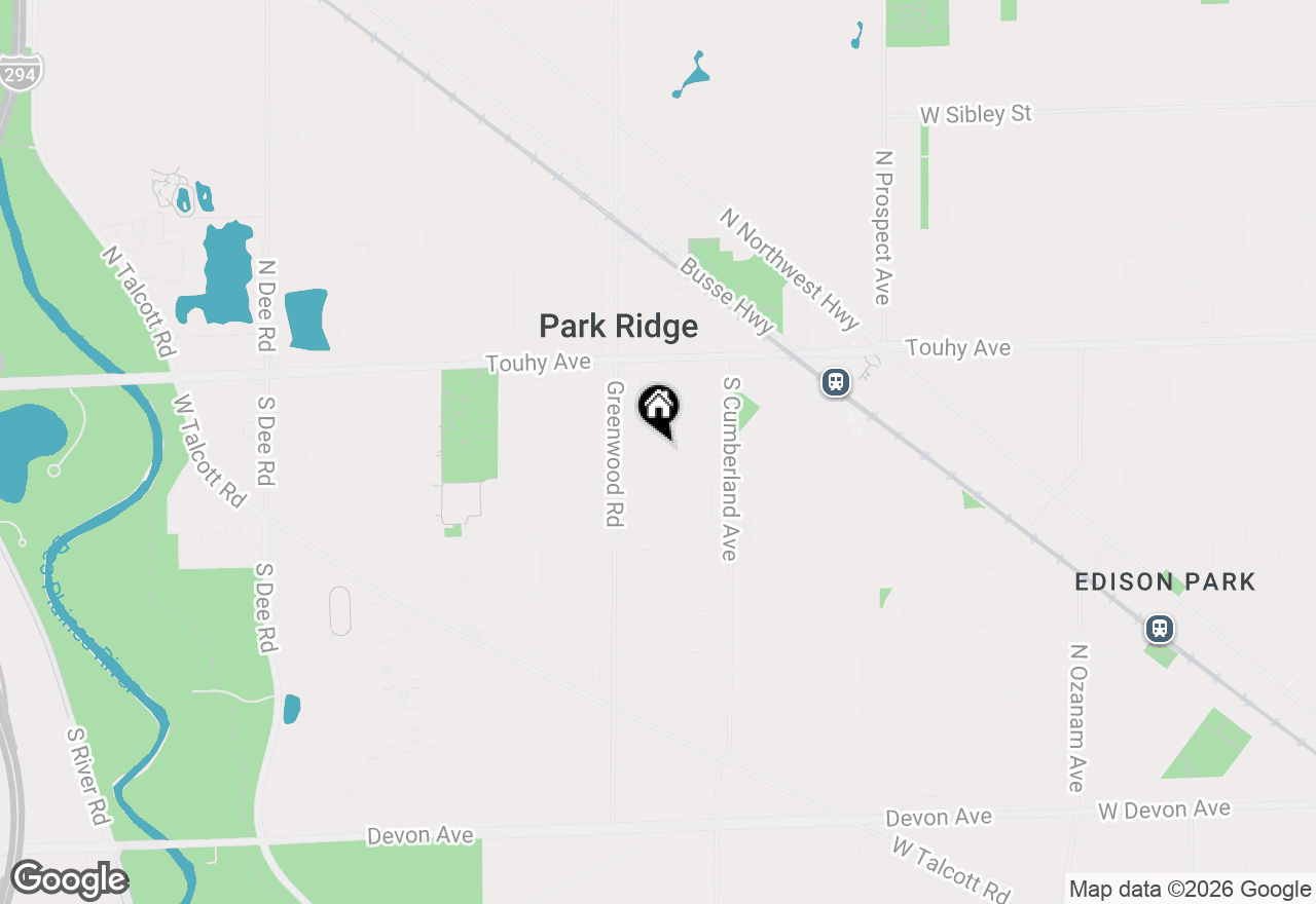 Map of 1029 Prairie Avenue, Park Ridge, IL 60068