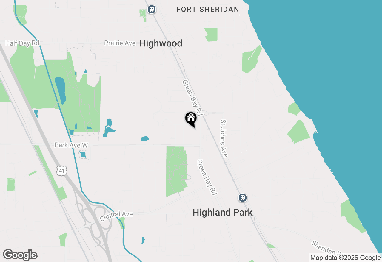 Map of 635 Homewood Avenue, Highland Park, IL 60035