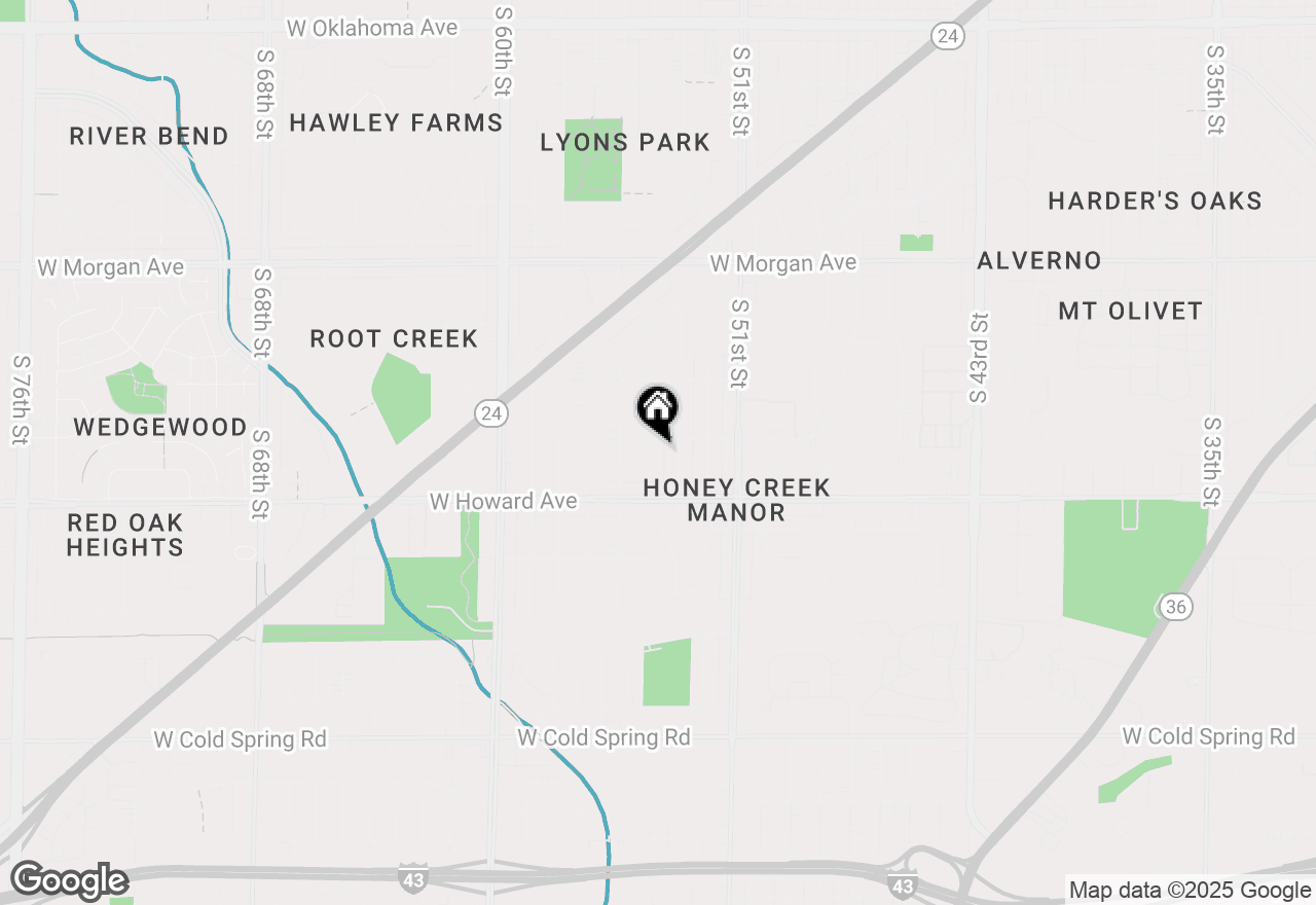 Map of 3814 S 54th St, Milwaukee, WI 53220