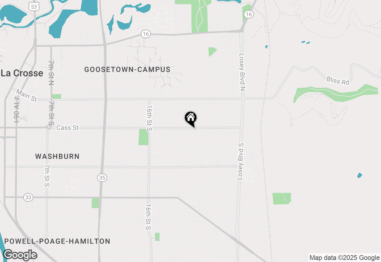 Map of 306 20th St S, La Crosse, WI 54601