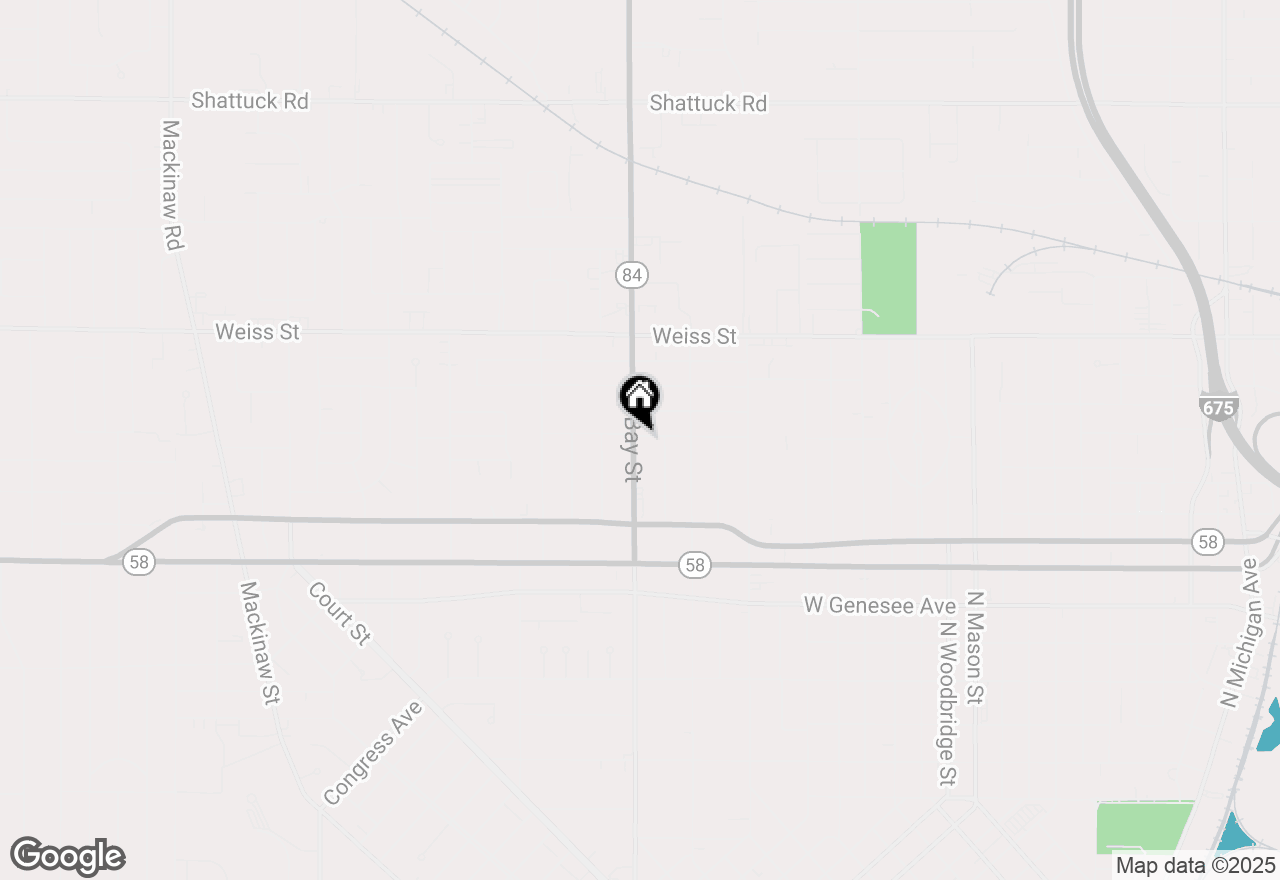 Map of 2292 Bay Street, Saginaw, MI 48602