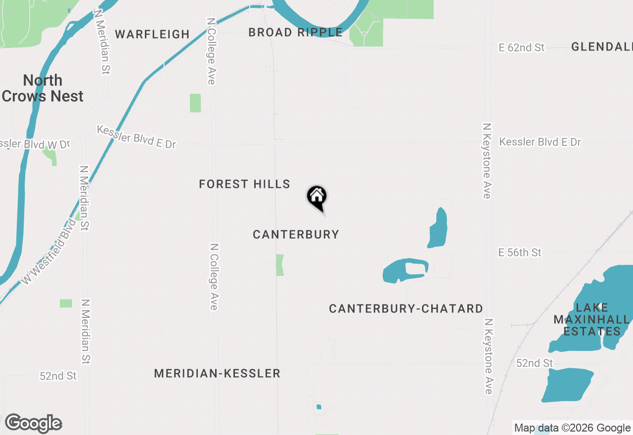 Map of 5705 Crestview Avenue, Indianapolis, IN 46220