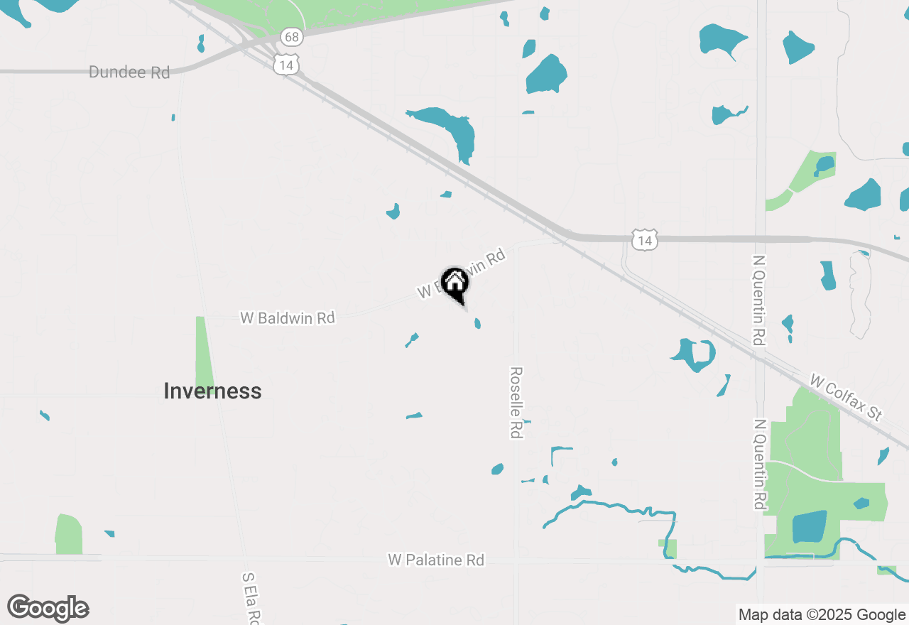 Map of 1545 Withorn Lane, Inverness, IL 60067