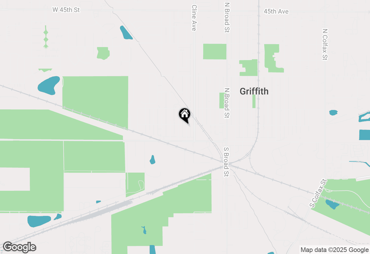 Map of 140 N Lindberg Street, Griffith, IN 46319