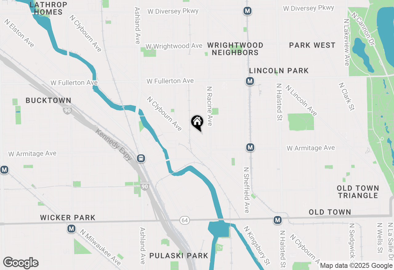 Map of 1249 W Dickens Avenue, Chicago, IL 60614