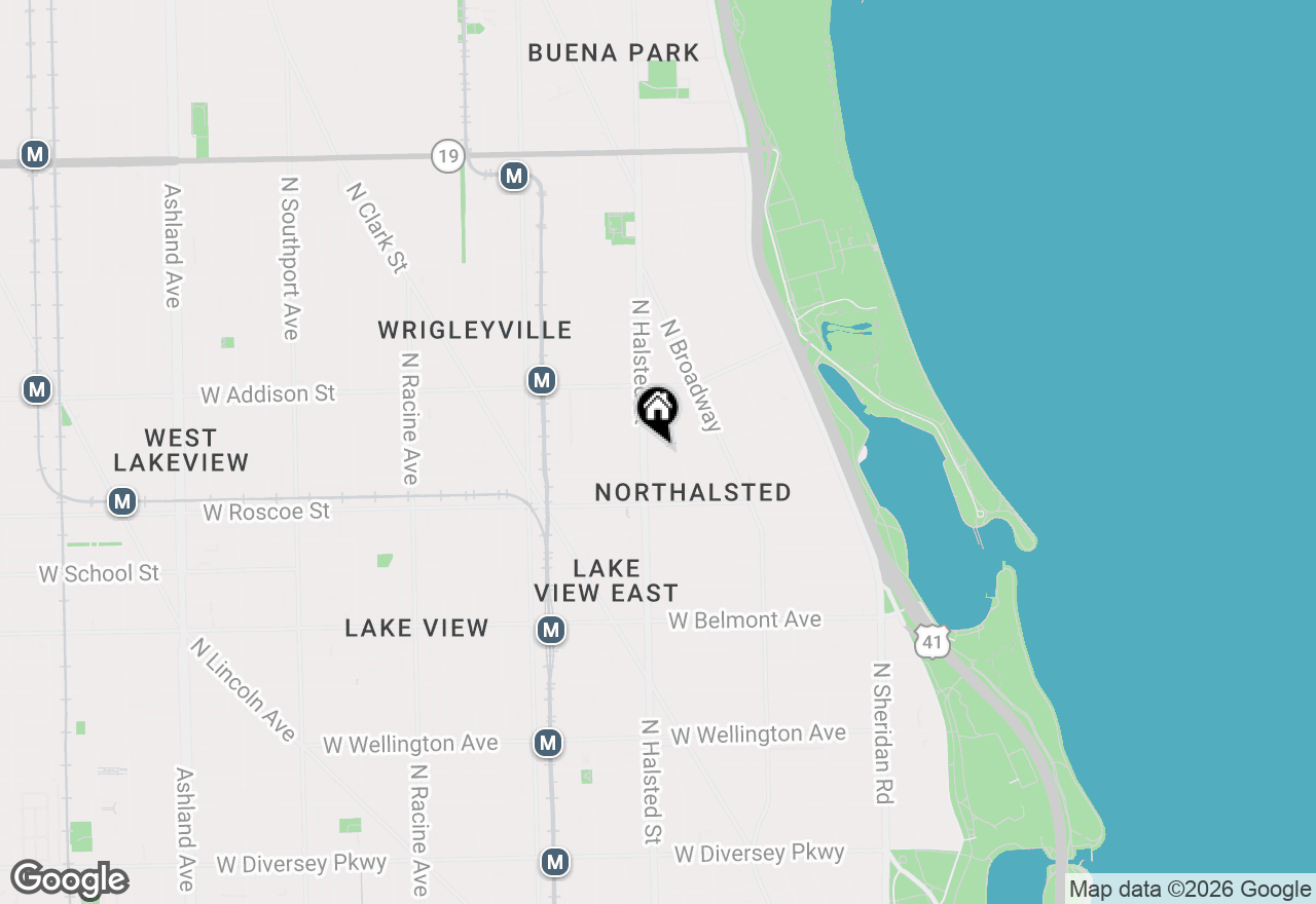 Map of 747 W Cornelia Avenue #N1, Chicago, IL 60657