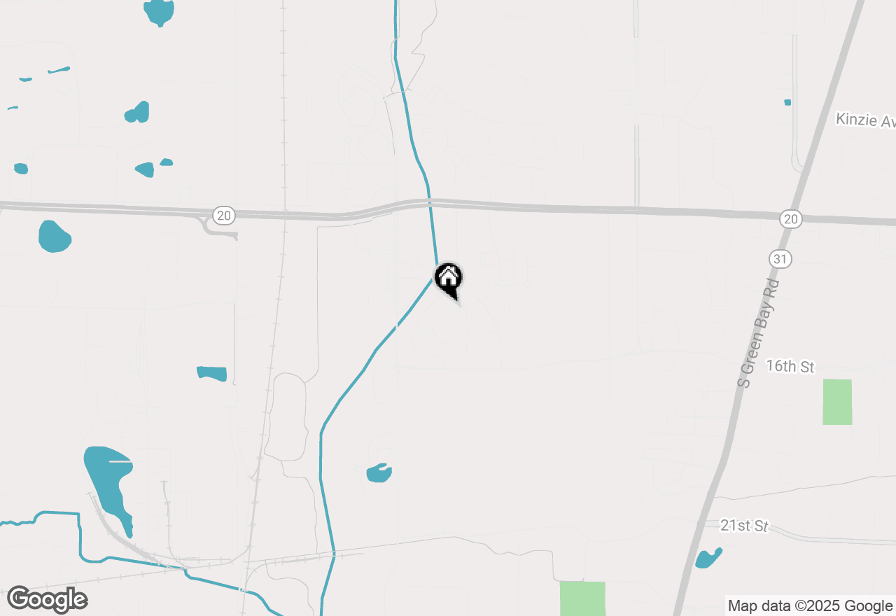 Map of 1620 Warwick Way, Mount Pleasant, WI 53406