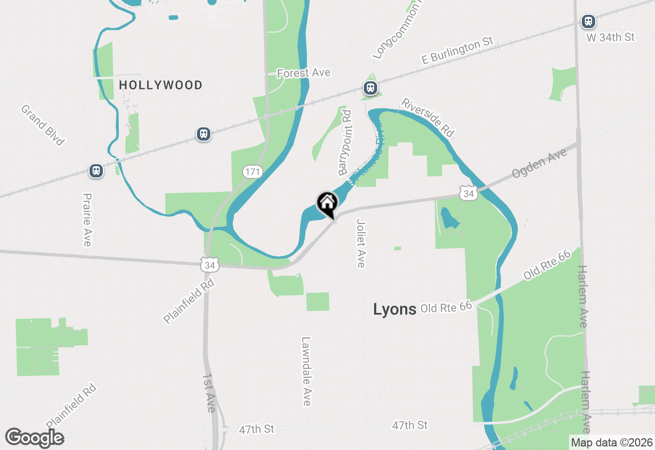 Map of 8110 Ogden Avenue, Lyons, IL 60534