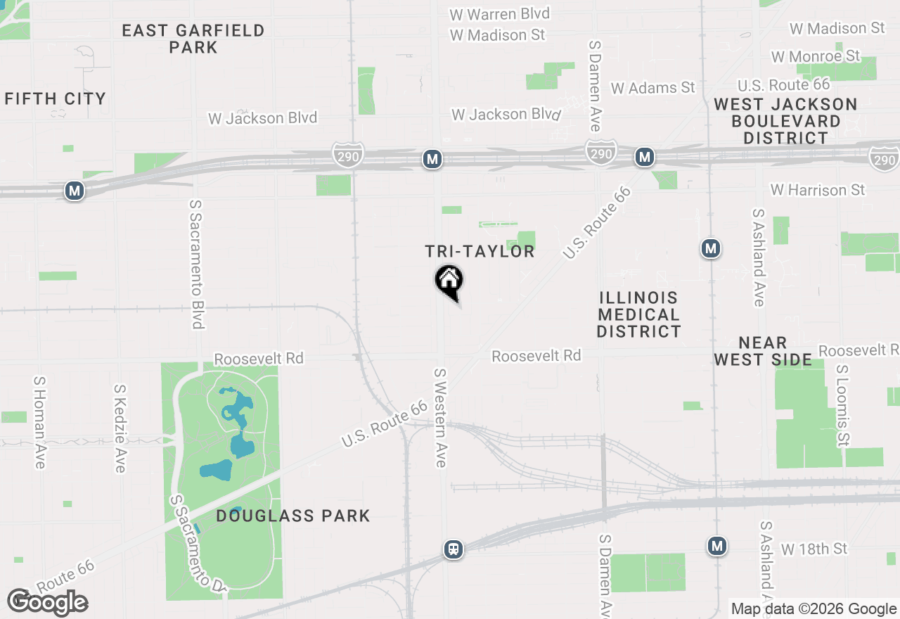 Map of 2347 W Taylor Street #2R, Chicago, IL 60612