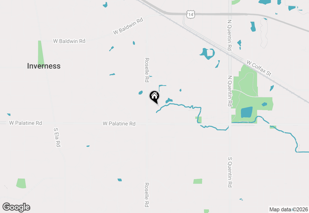 Map of 55 Brodick Lane, Inverness, IL 60067