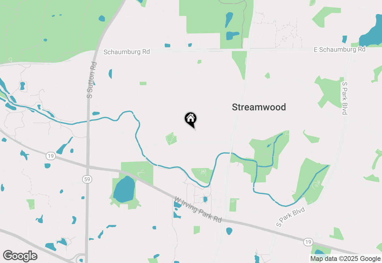 Map of 82 Washington Avenue, Streamwood, IL 60107