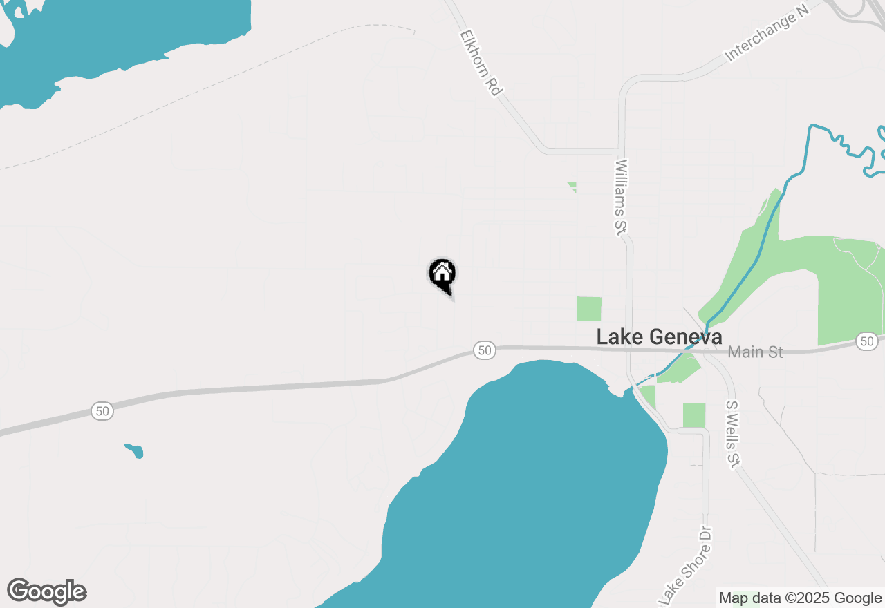 Map of 323 Ridge Rd, Lake Geneva, WI 53147