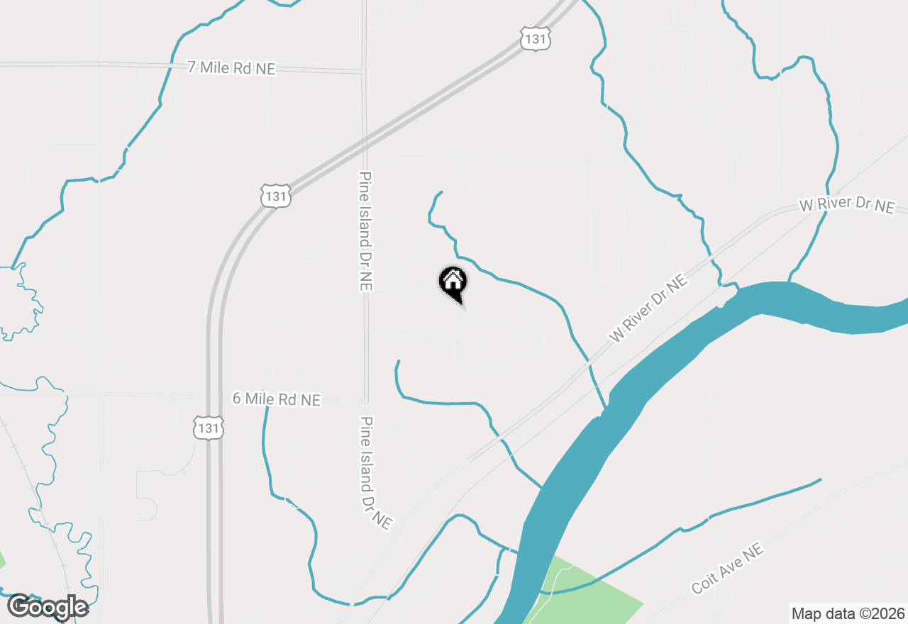 Map of 5427 N Silverstone Drive, Comstock Park, MI 49321