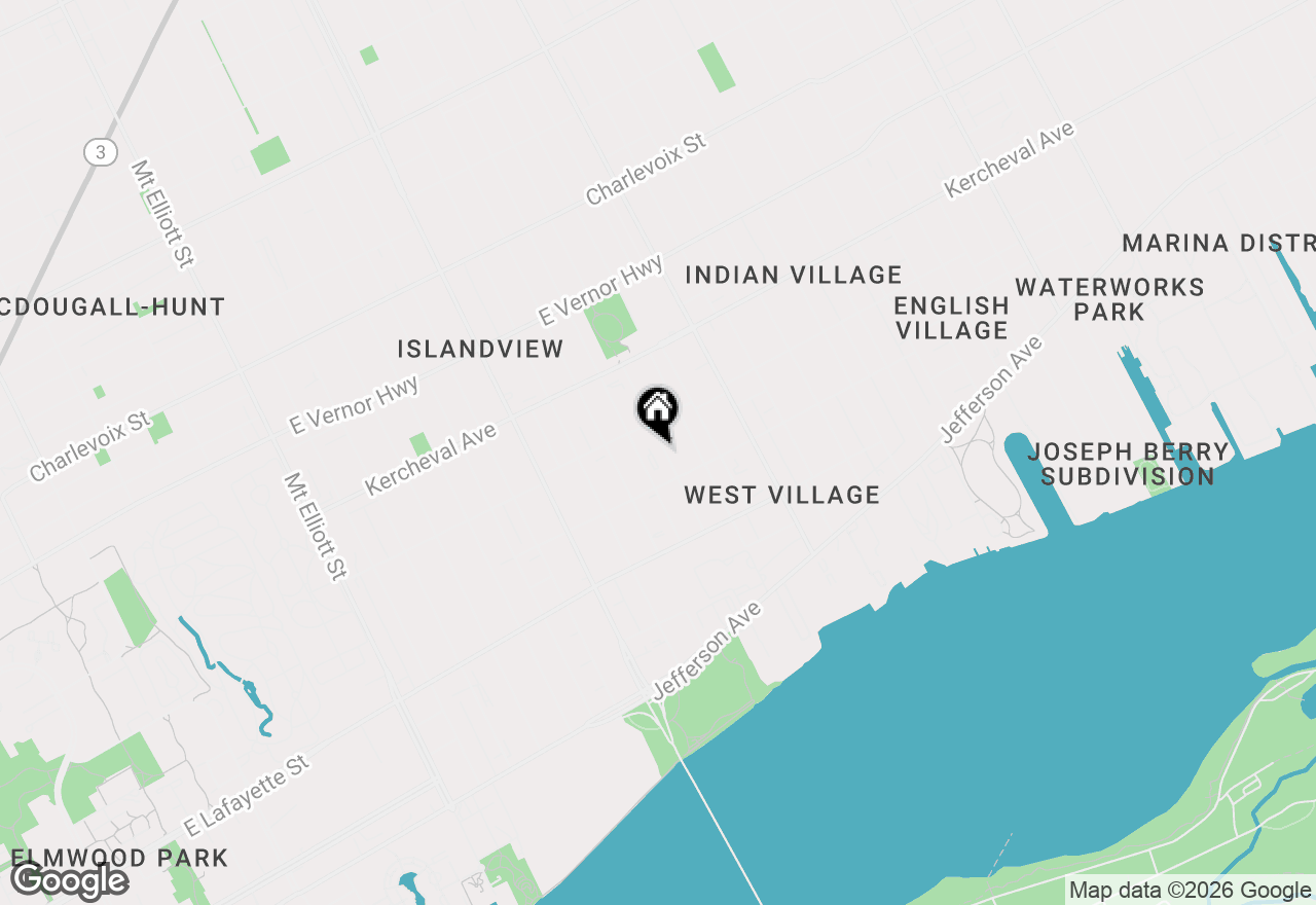 Map of 1463 Baldwin Street, Detroit, MI 48214