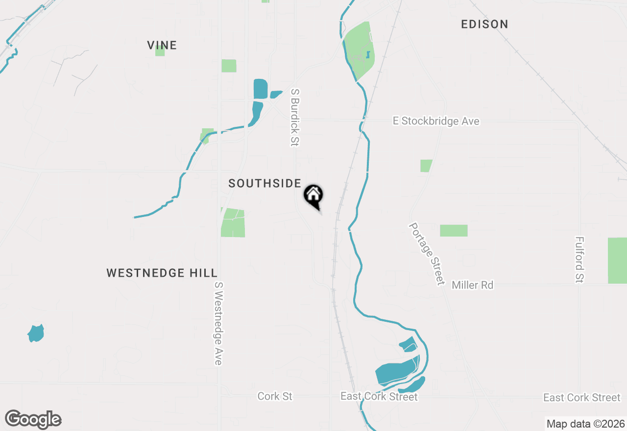 Map of 128 E Belmont Street, Kalamazoo, MI 49001