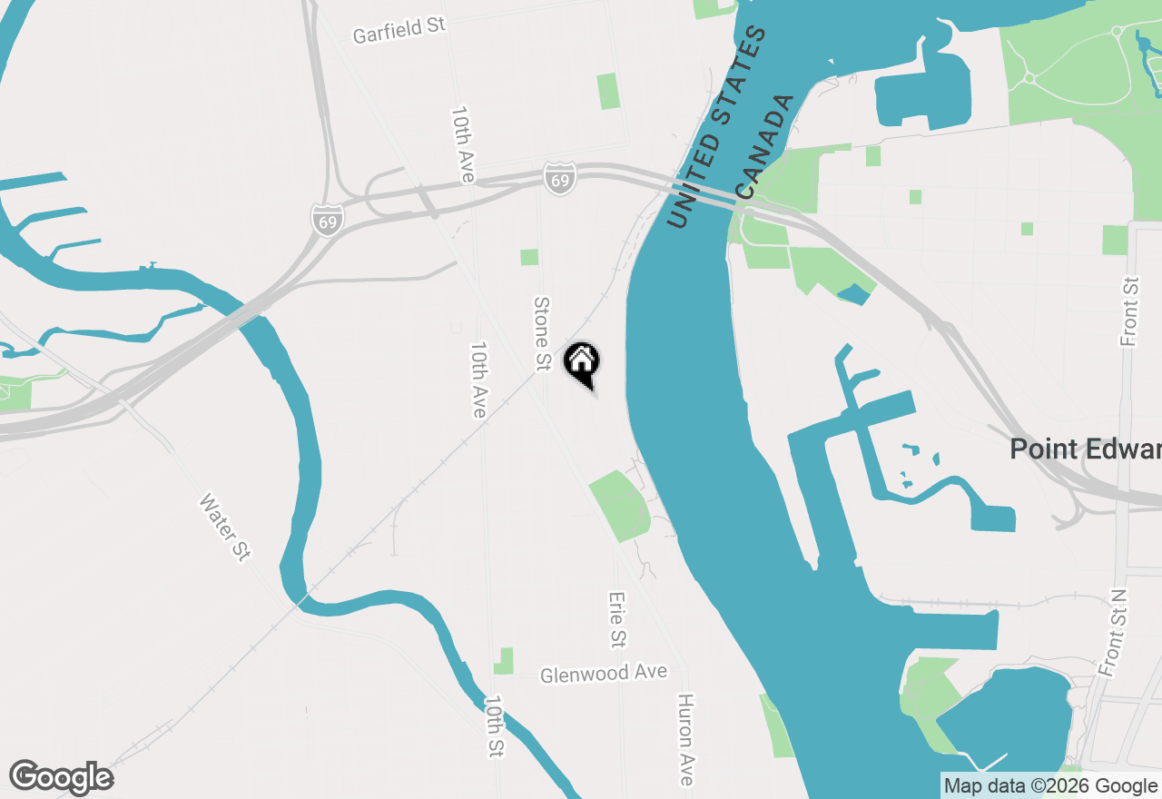 Map of 1628 Edison Shores Lane, Port Huron, MI 48060