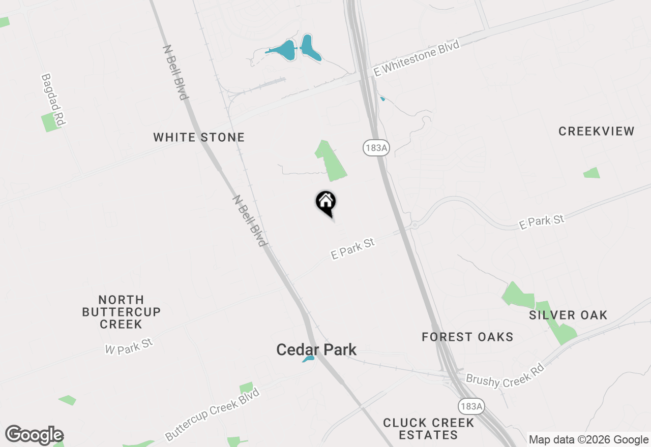 Map of 216 N Mount Rushmore Dr, Cedar Park, TX 78613