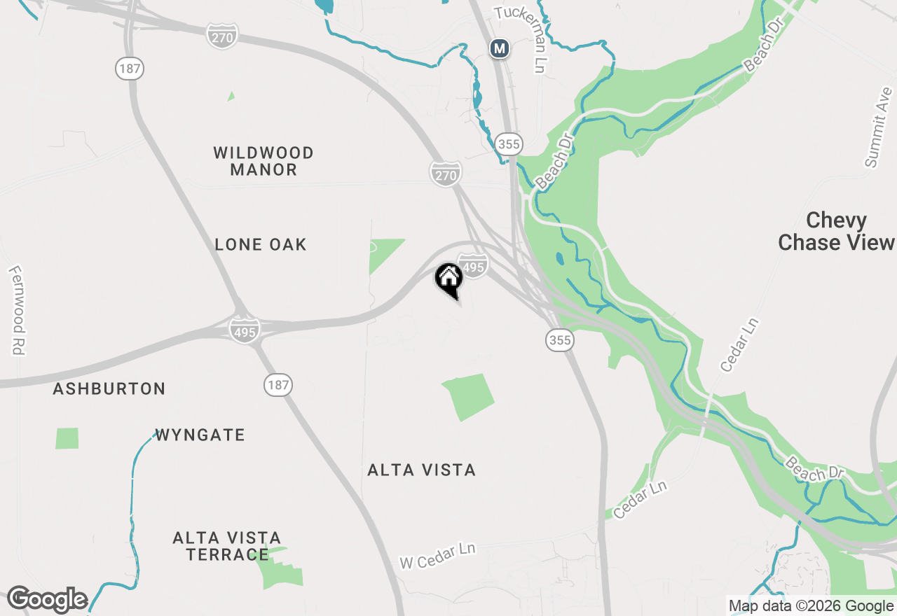 Map of 5225 Pooks Hill Road #1511N, Bethesda, MD 20814
