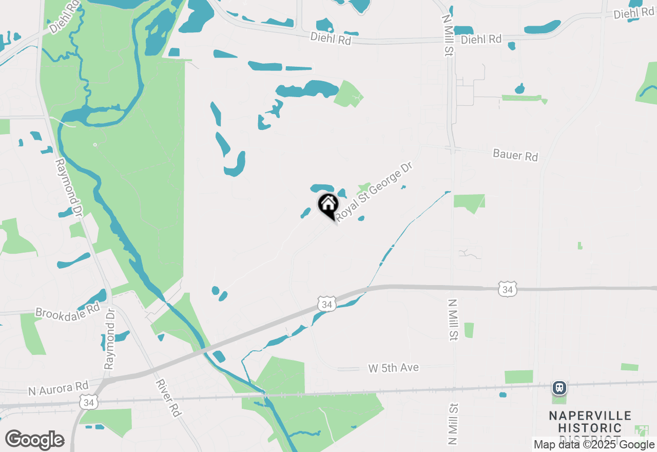 Map of 1133 Royal St George Drive #107, Naperville, IL 60563