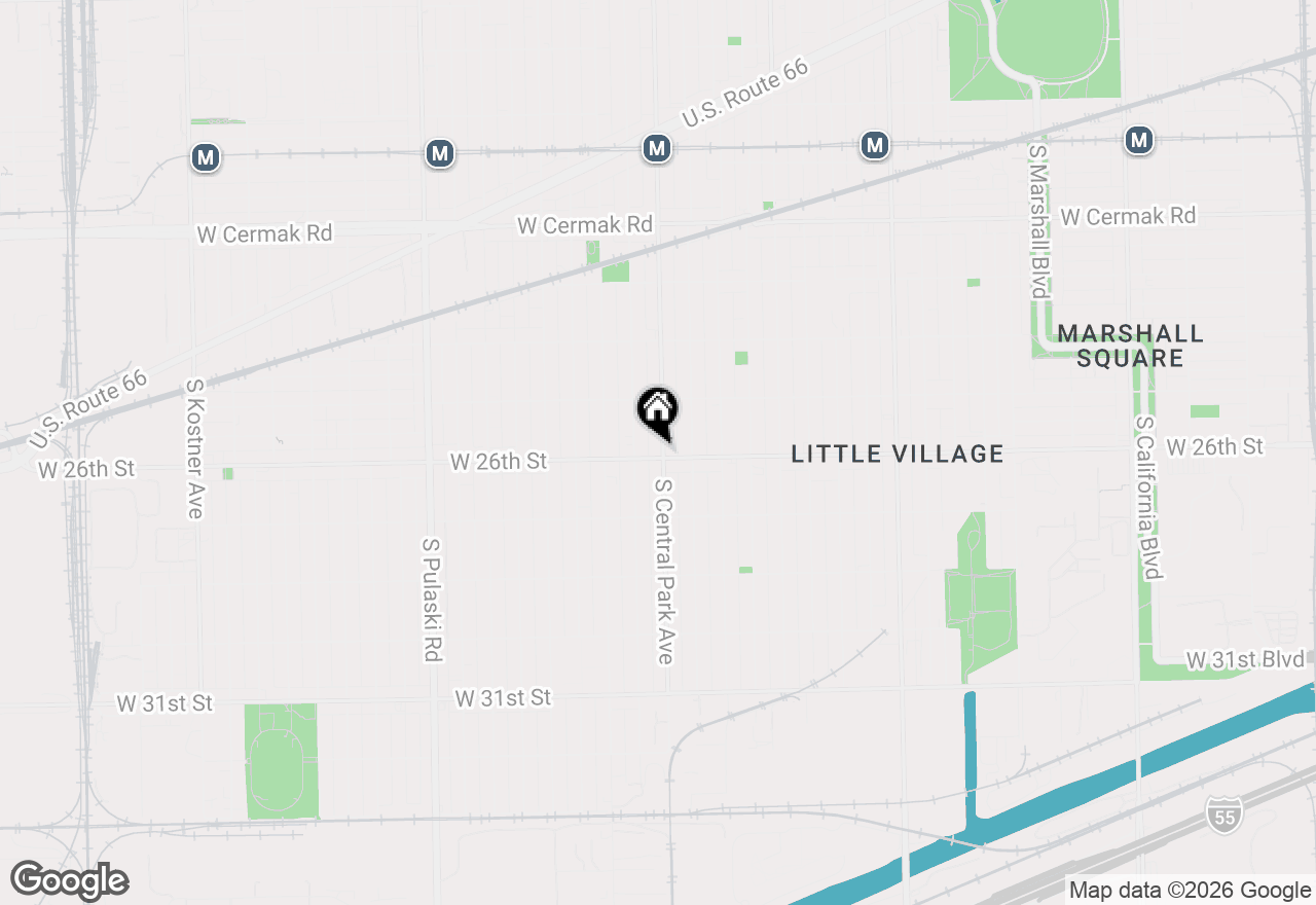 Map of 3602 W 26th Street #2, Chicago, IL 60623