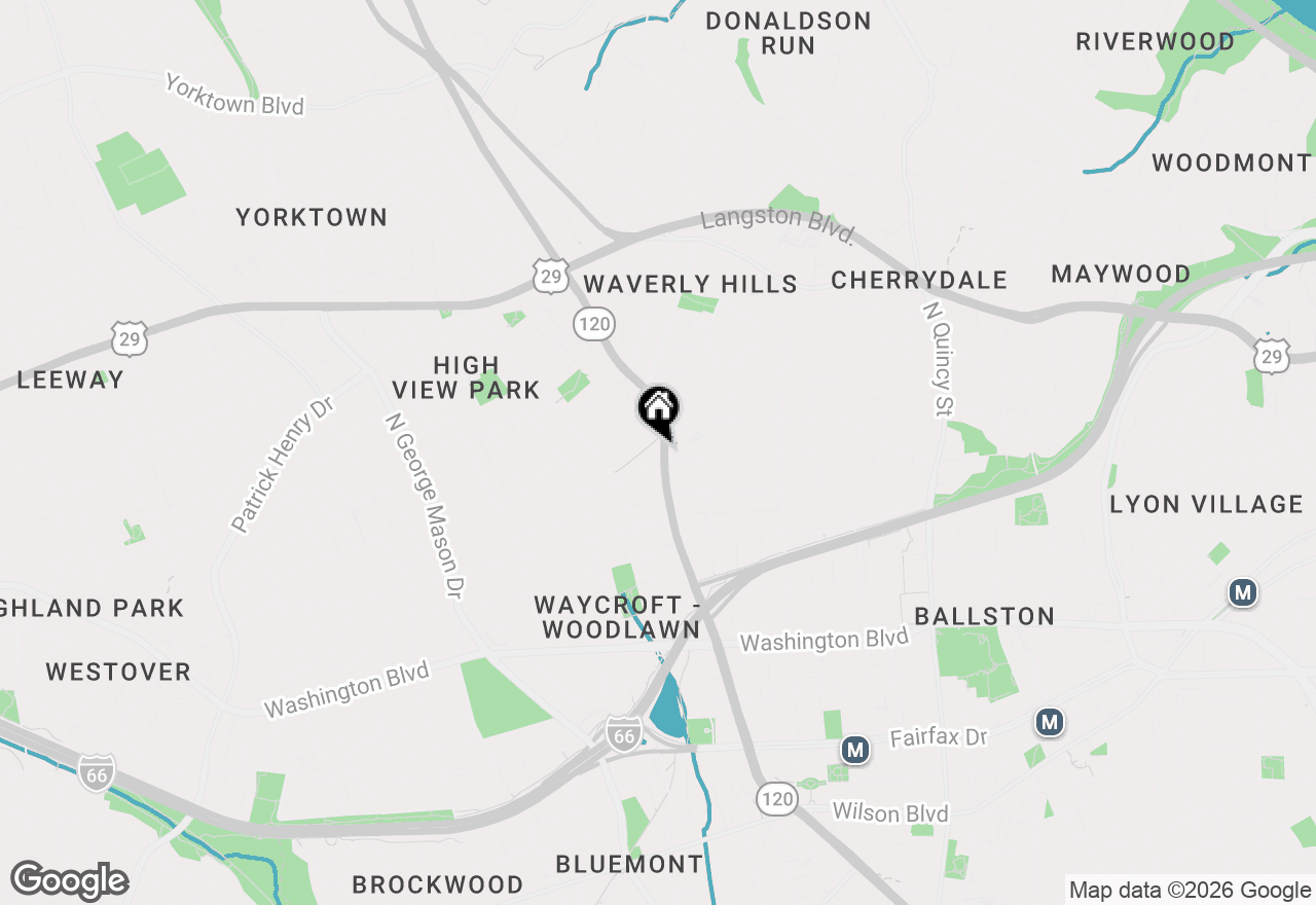 Map of 1706 N Glebe Road, Arlington, VA 22207