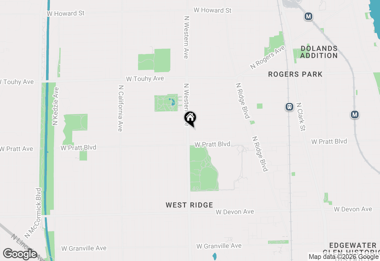 Map of 6911 N Western Avenue #2S, Chicago, IL 60645