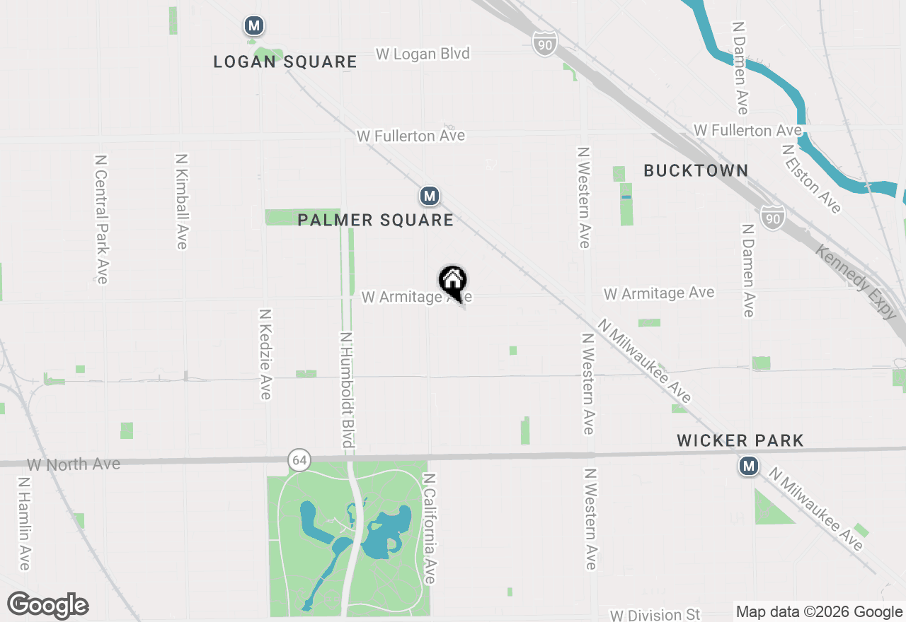 Map of 1935 N Fairfield Avenue #104, Chicago, IL 60647