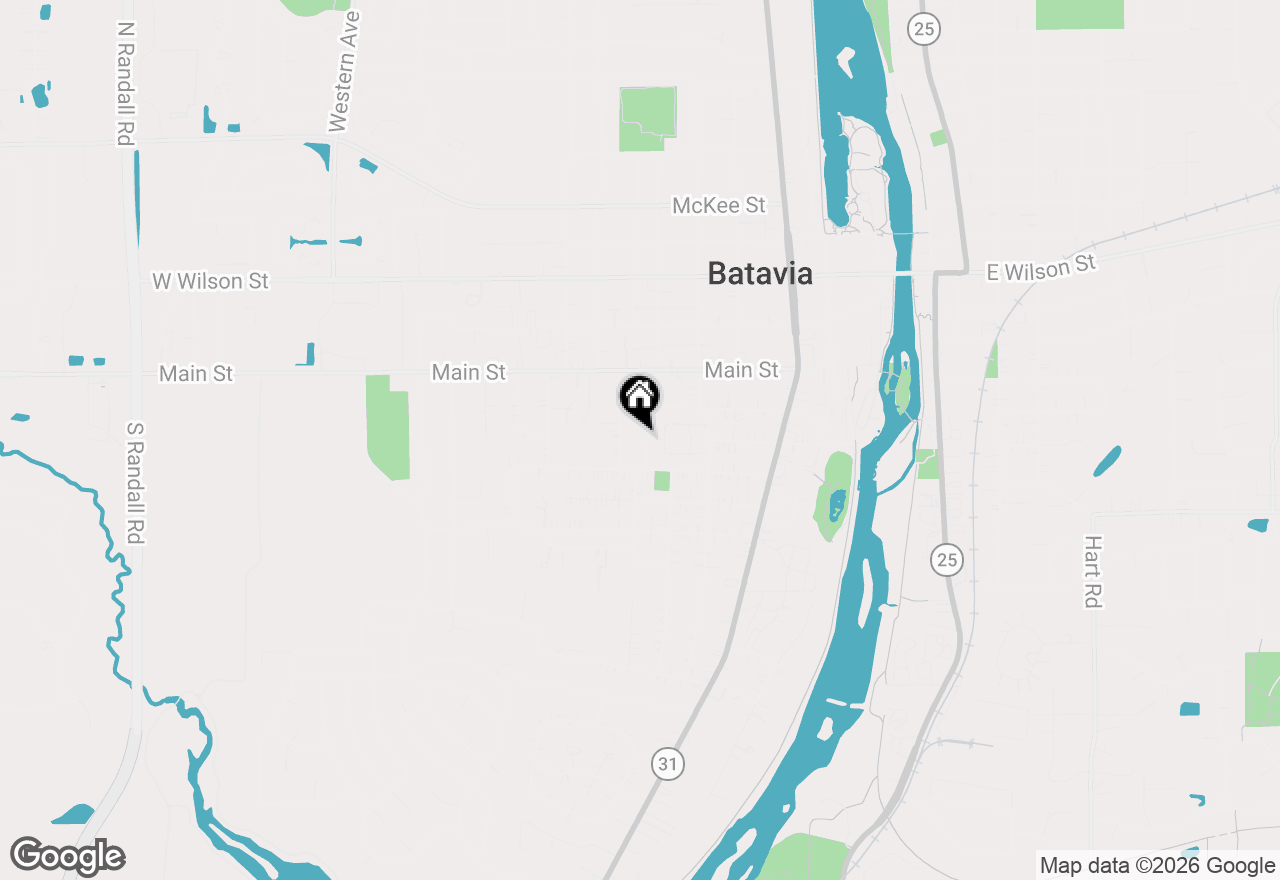 Map of 327 S Jackson Street, Batavia, IL 60510