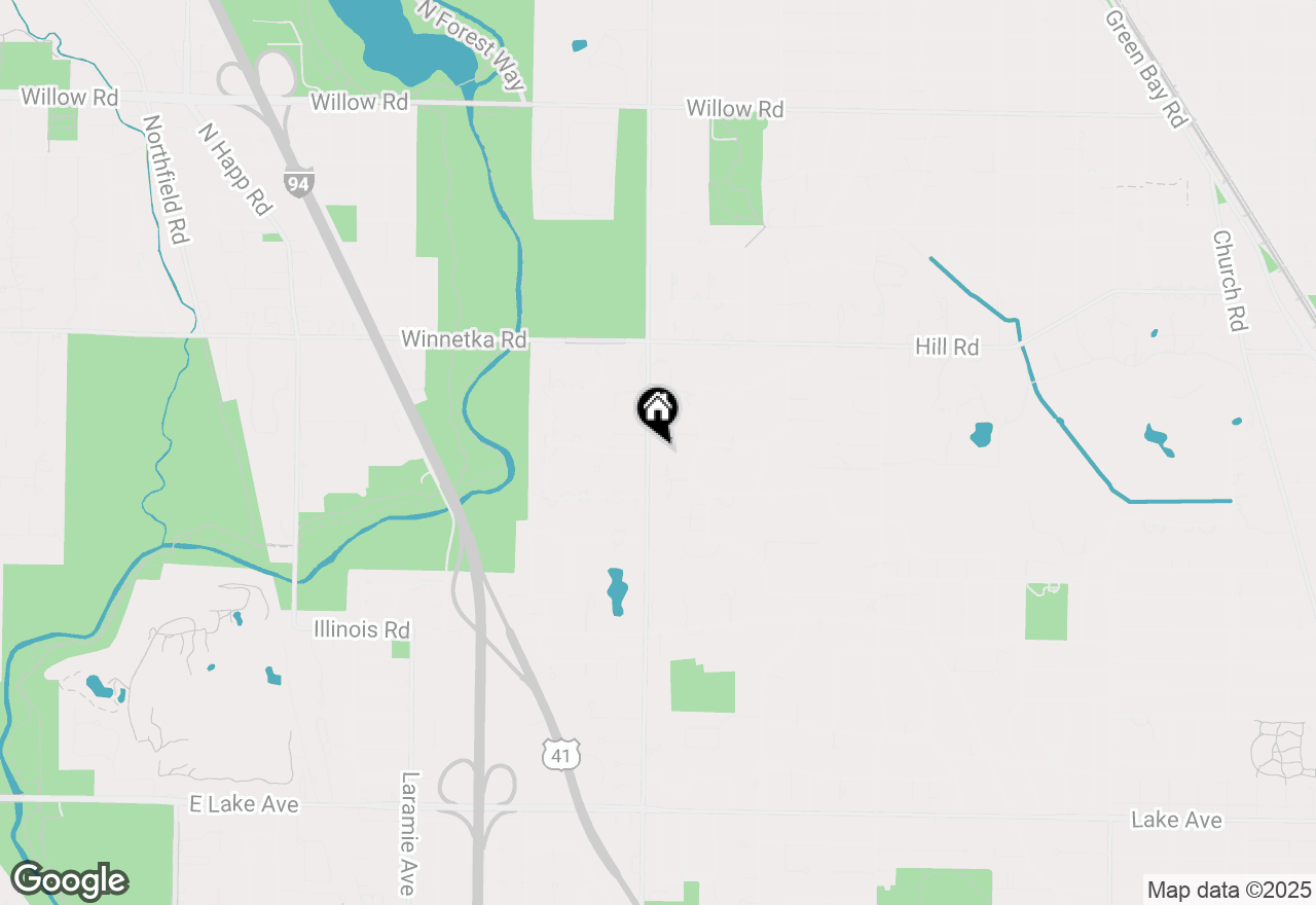 Map of 58 Woodley Road, Winnetka, IL 60093