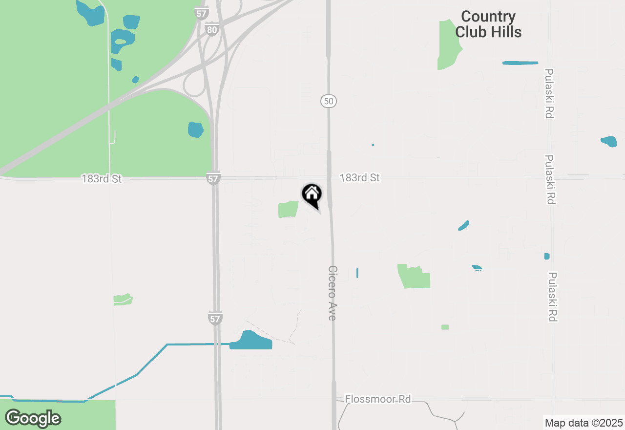 Map of 18403 Dartry Drive, Country Club Hills, IL 60478