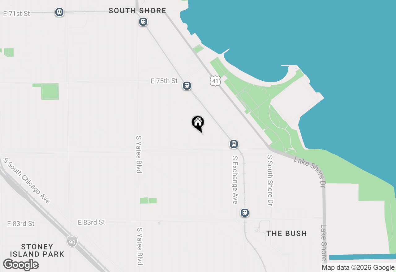 Map of 7807 S Marquette Avenue, Chicago, IL 60649