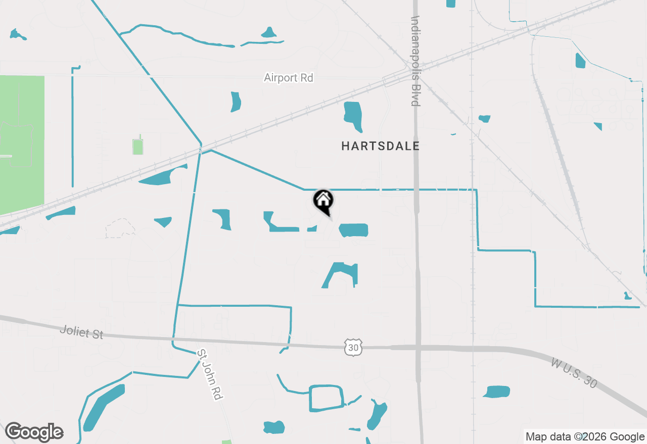 Map of 1191 Auburn Meadow Lane, Schererville, IN 46375