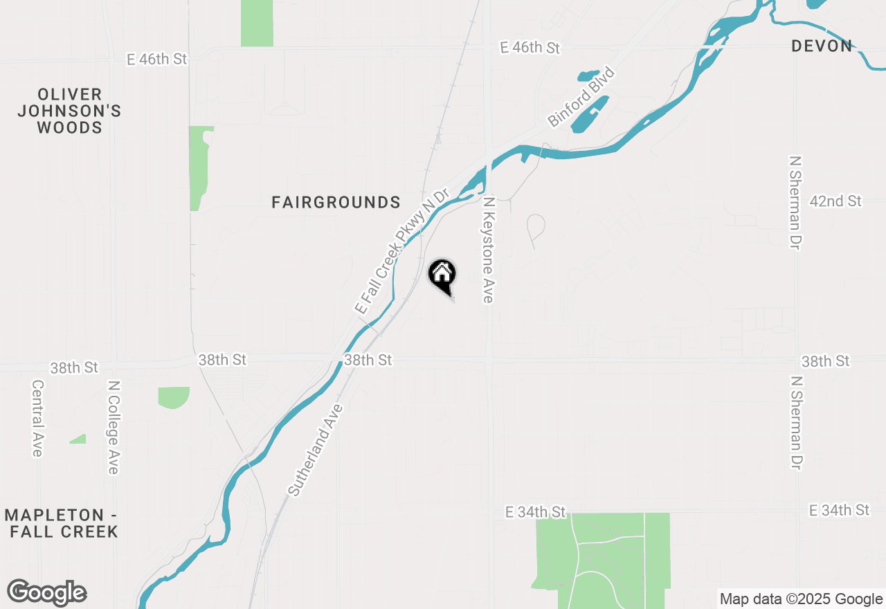 Map of 3936 Millersville Drive, Indianapolis, IN 46205