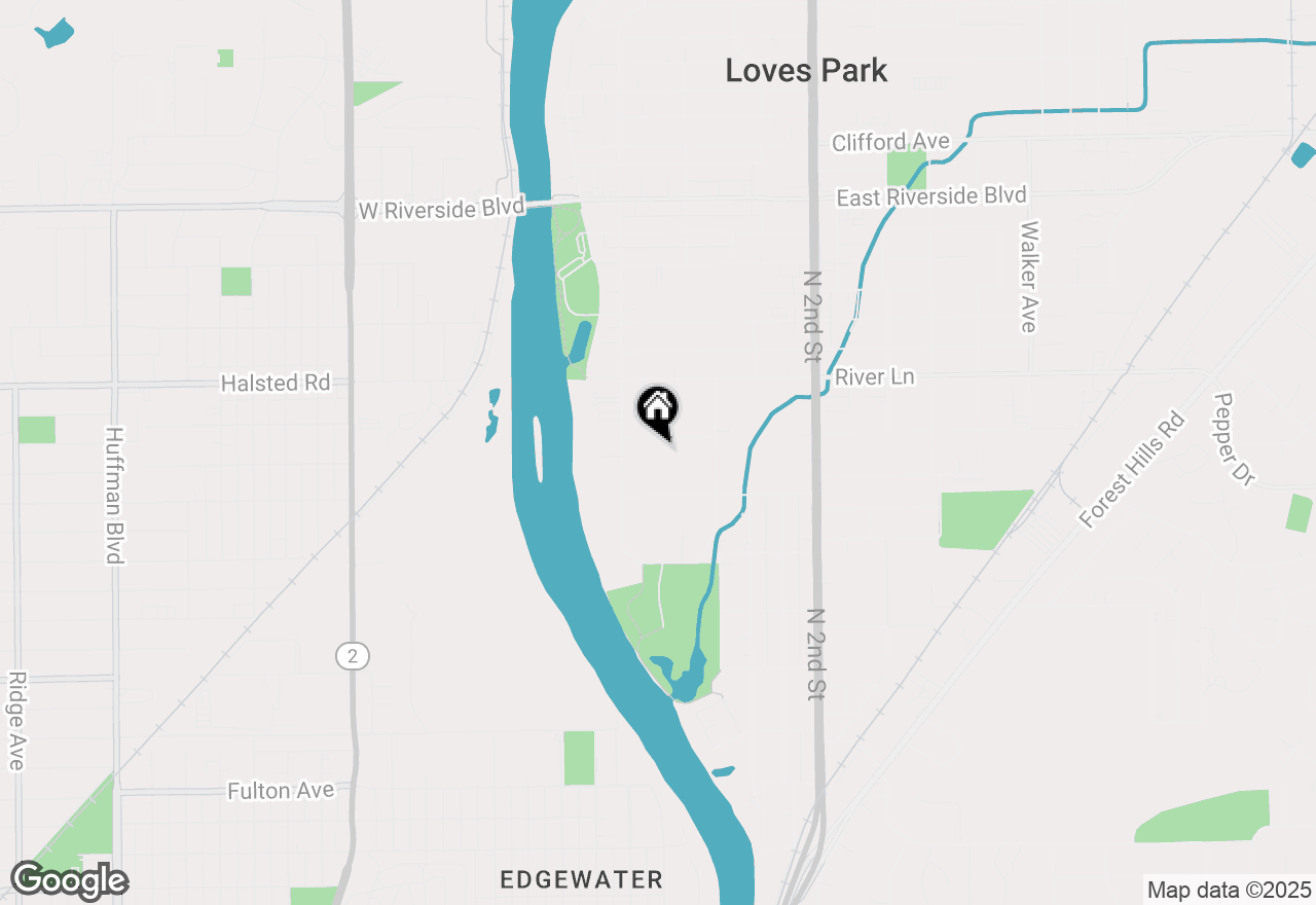 Map of 221 Rose Avenue, Loves Park, IL 61111