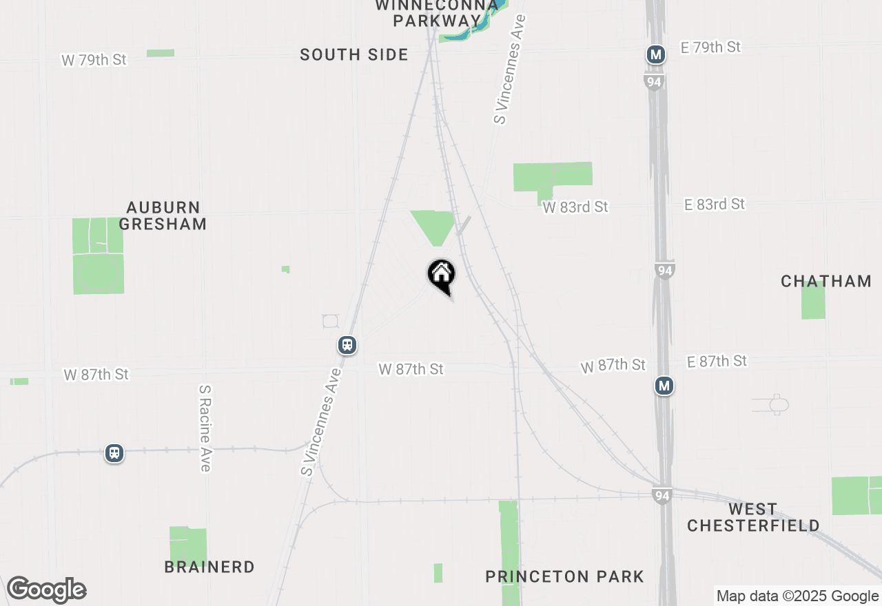 Map of 8517 S Wallace Street, Chicago, IL 60620