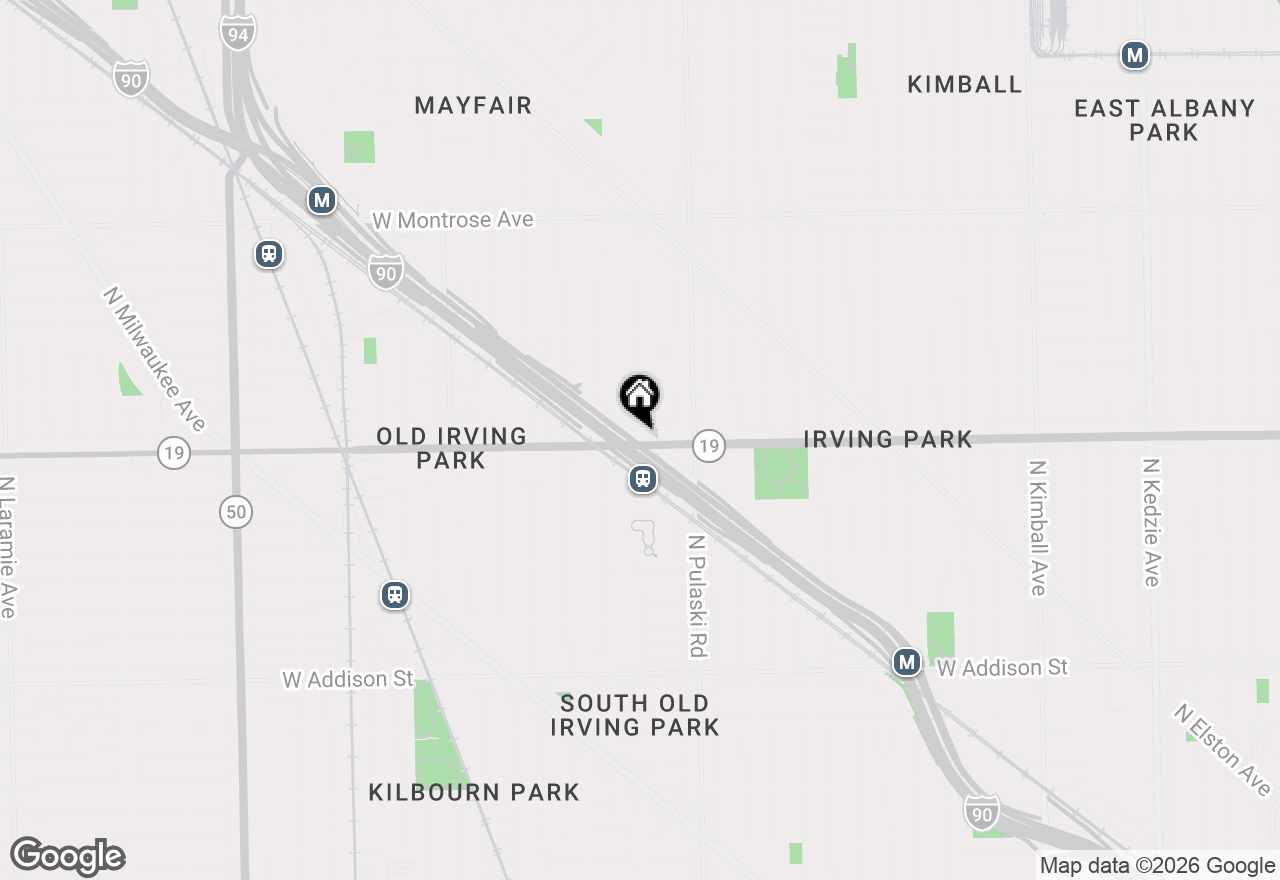 Map of 4158 Irving Road, Aurora, IL 60504