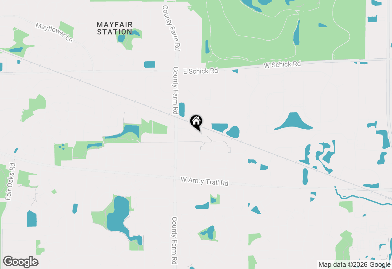 Map of 1690 Wildwood Lane, Hanover Park, IL 60133