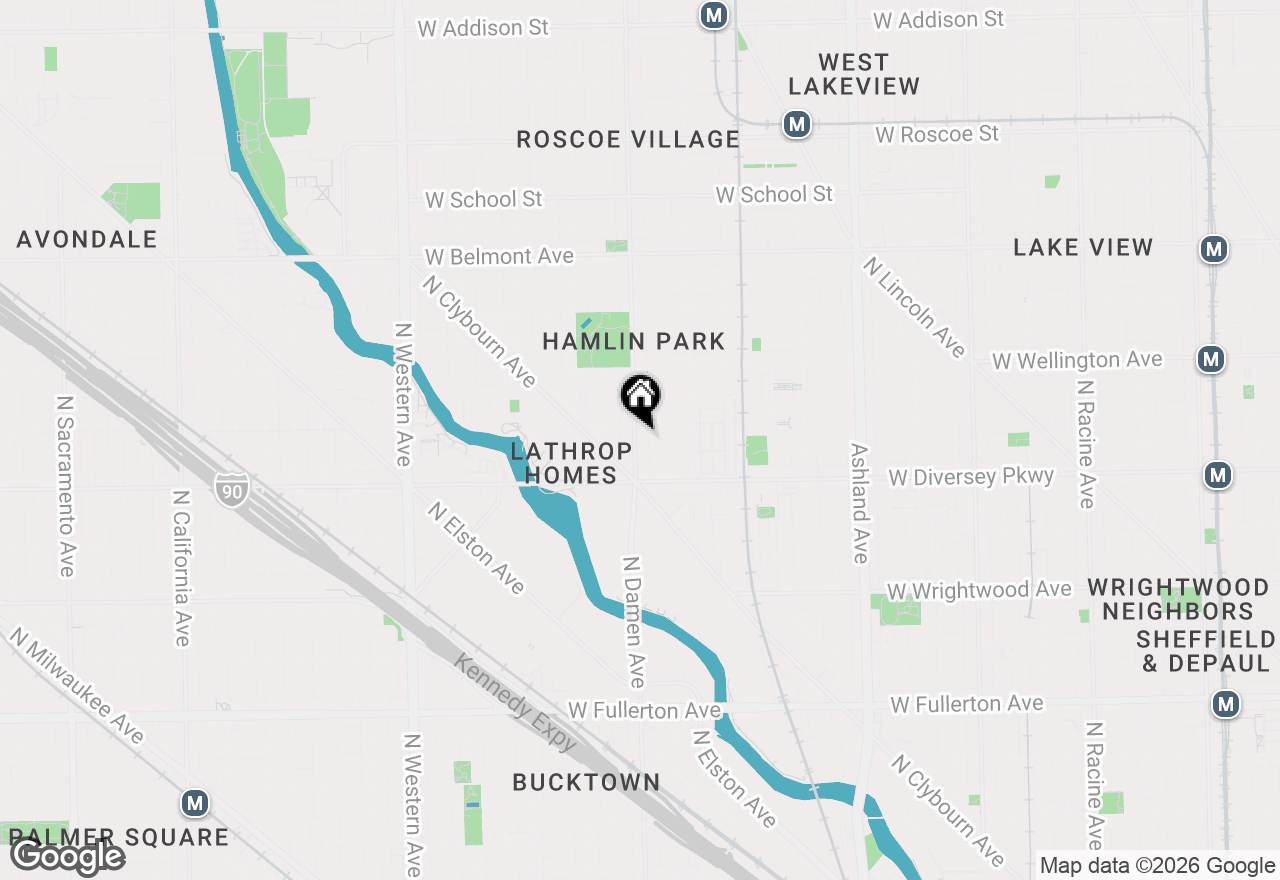 Map of 2847 N Damen Avenue #2, Chicago, IL 60618