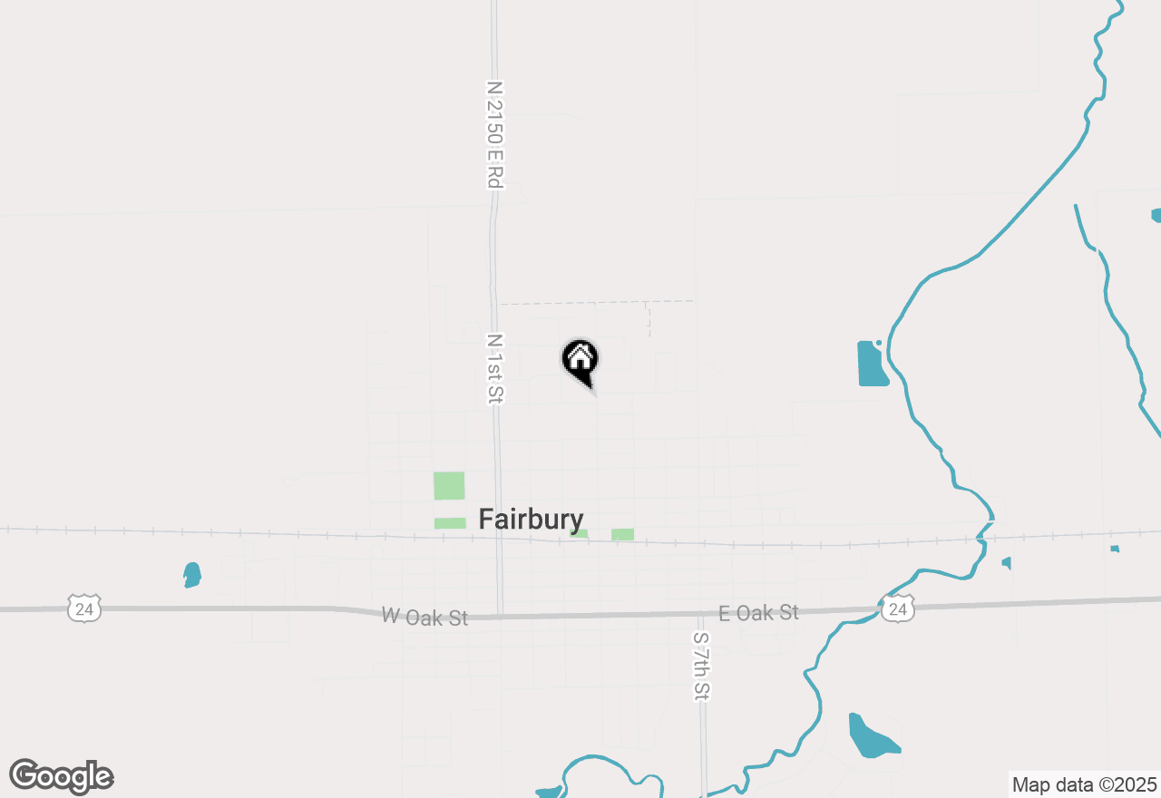 Map of 106 E Cherry Street, Fairbury, IL 61739