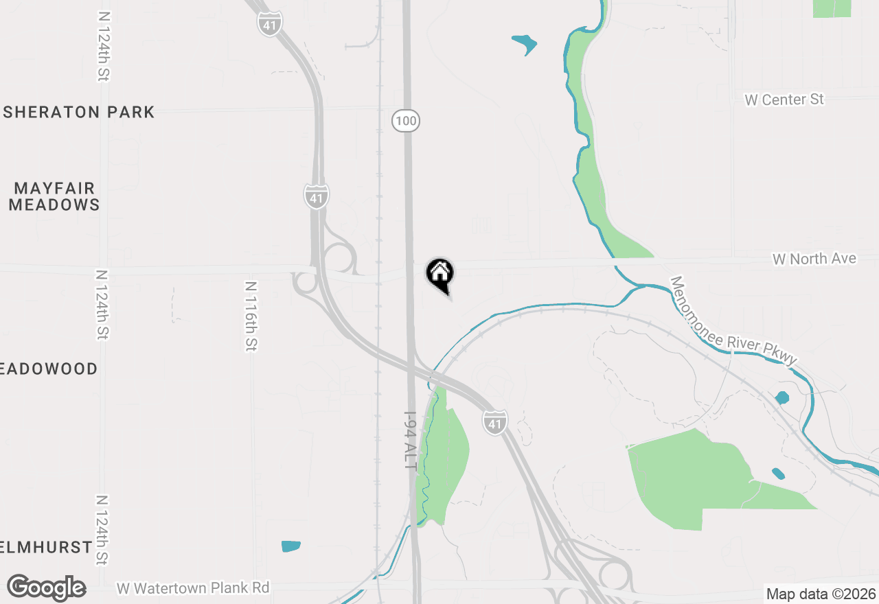 Map of 2210 N 107th St, Wauwatosa, WI 53226