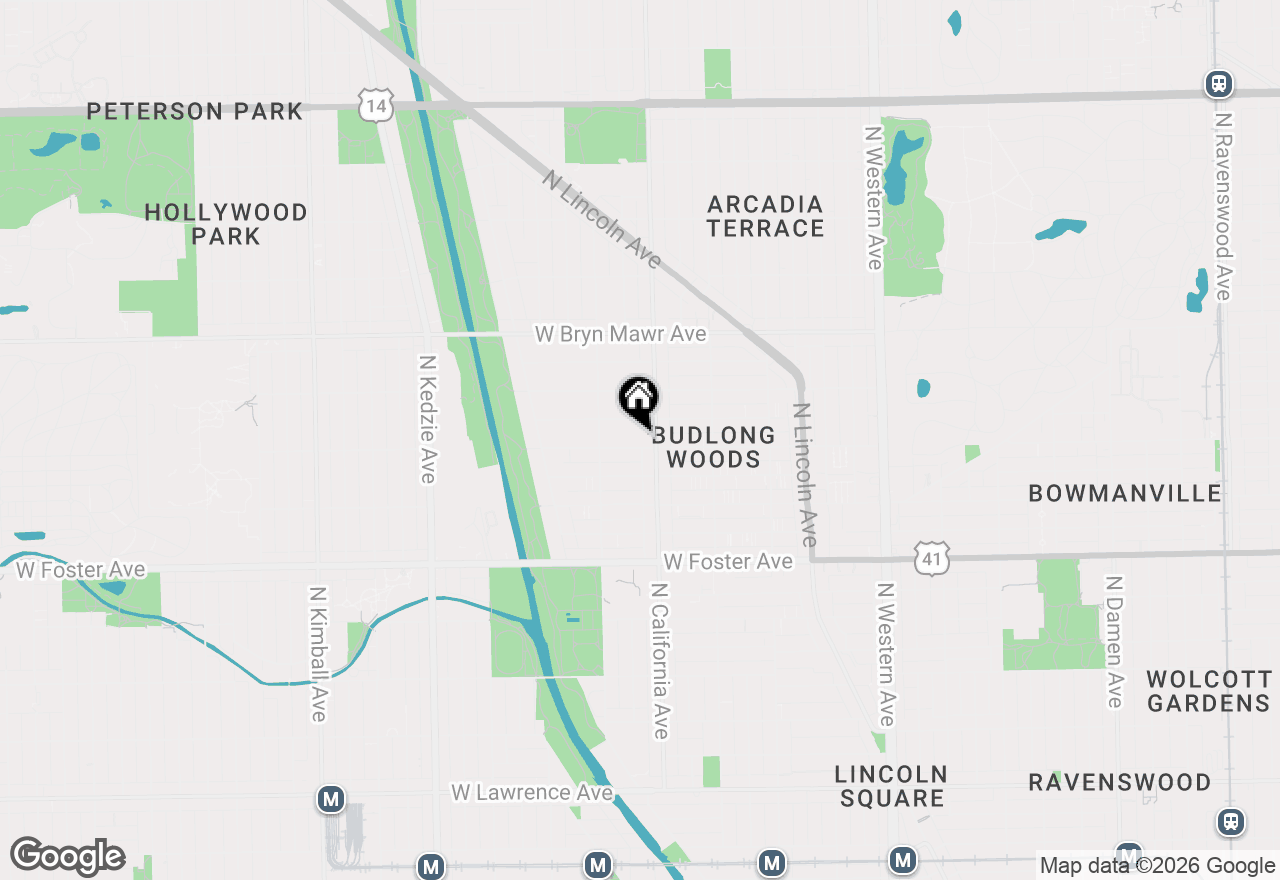 Map of 2814 W Balmoral Avenue, Chicago, IL 60625