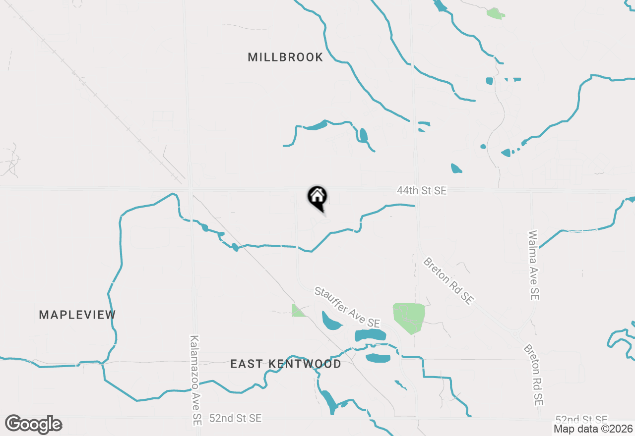 Map of 4504 Woodrose Court Se, Grand Rapids, MI 49508