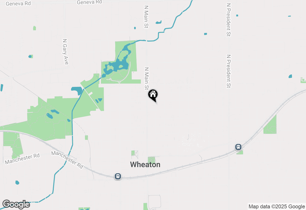 Map of 918 N Cross Street, Wheaton, IL 60187