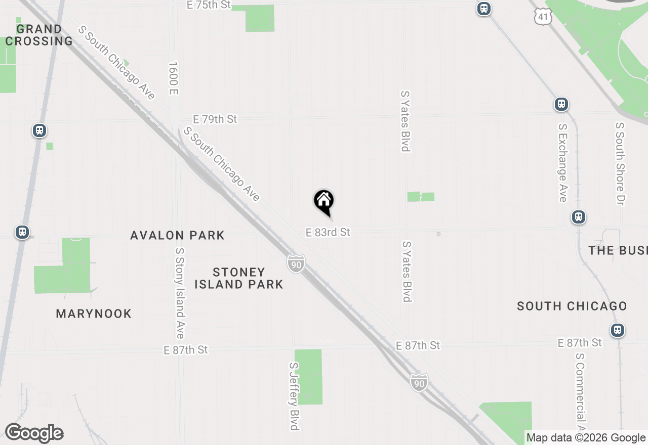 Map of 8241 S Clyde Avenue, Chicago, IL 60617