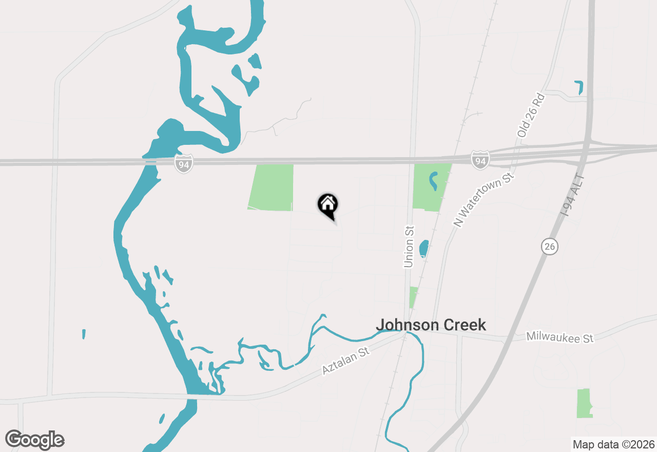 Map of 408 Saratoga Drive, Johnson Creek, WI 53038