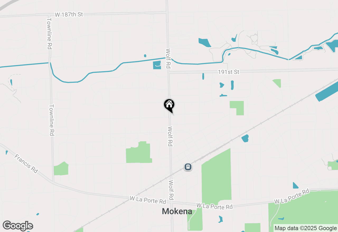 Map of 19360 Wolf Road #1, Mokena, IL 60448