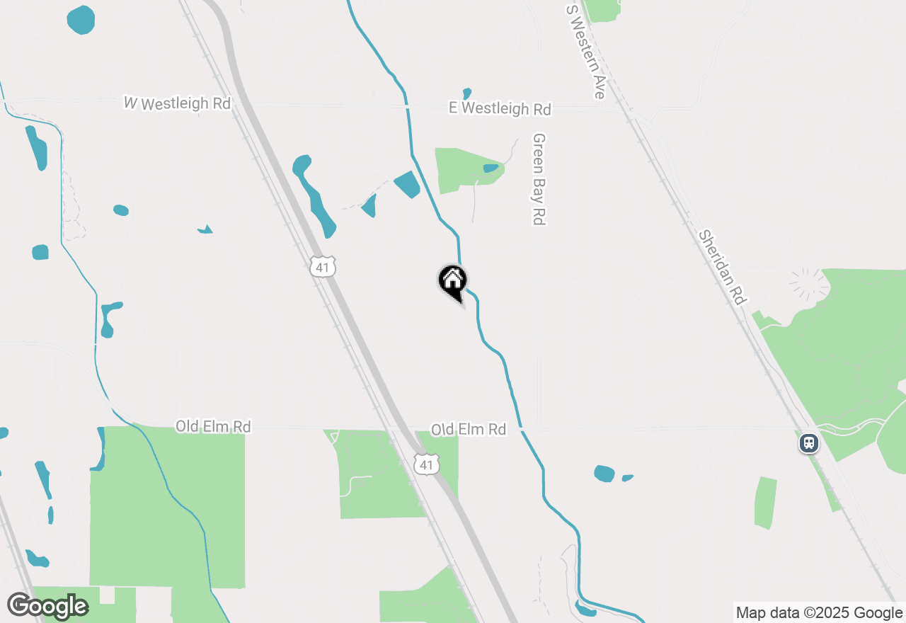 Map of 185 E Stone Avenue, Lake Forest, IL 60045