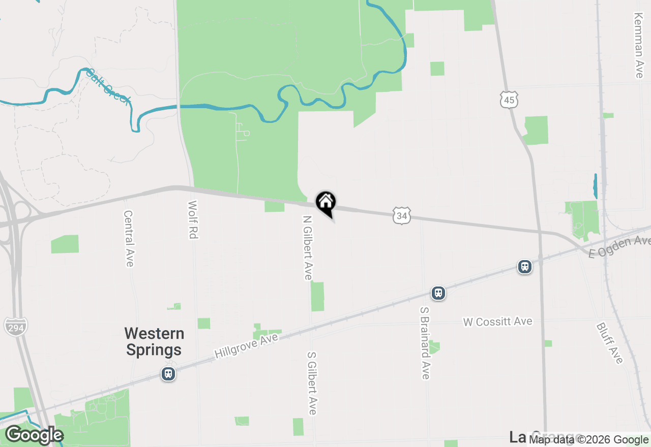 Map of 125 N Peck Avenue, La Grange, IL 60525