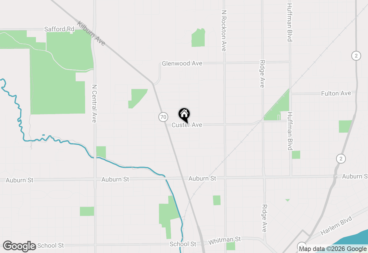 Map of 2916 Custer Avenue, Rockford, IL 61101