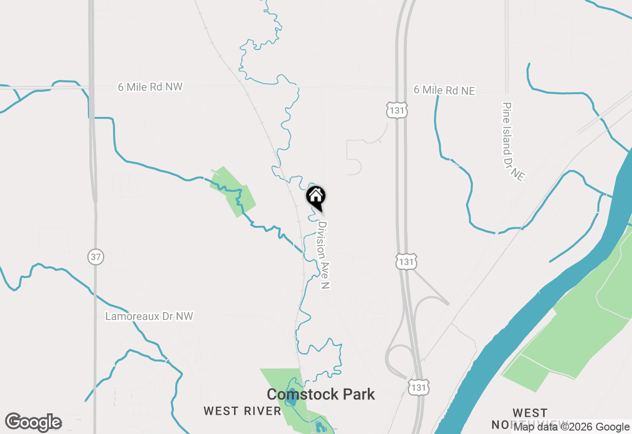 Map of 4755 Division Avenue N, Comstock Park, MI 49321